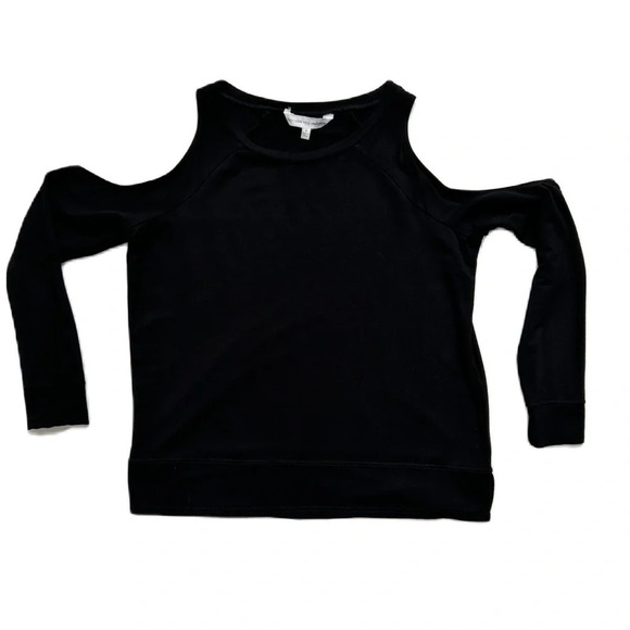Cupcakes & Cashmere Black Mariam Cold Shoulder Top‎ Small - Picture 3 of 9